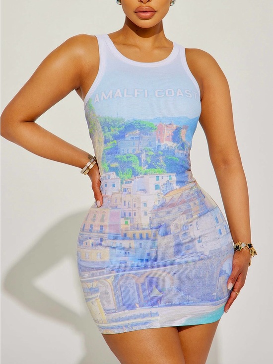 Fashion Nova Dresses & Skirts - NWOT Amalfi Coast Scenic Tank Dress